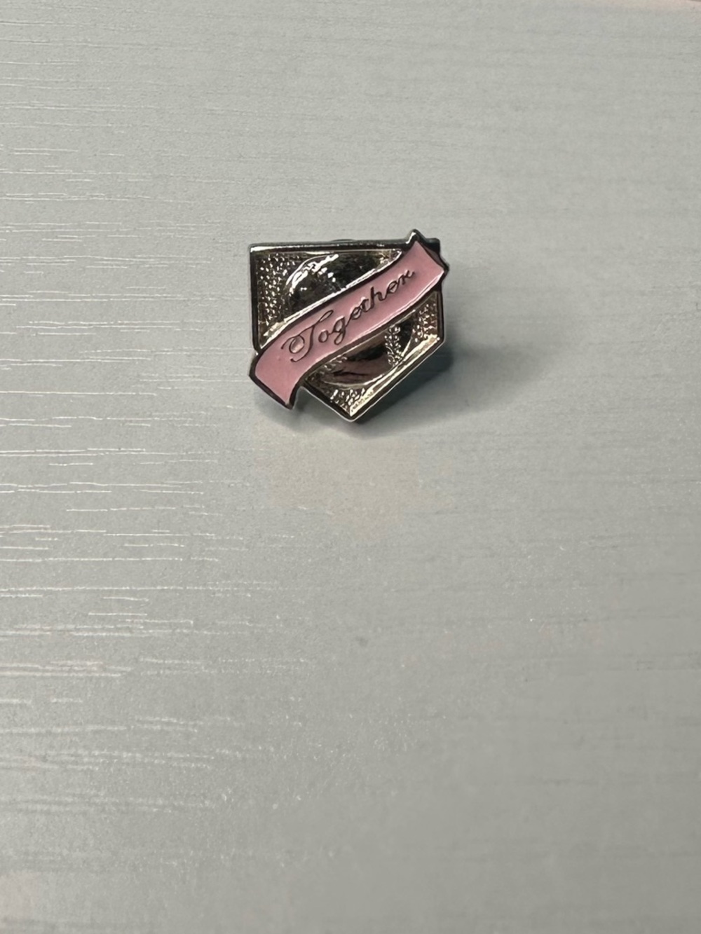 Pink and Silver Softball ‘Together’ Pin